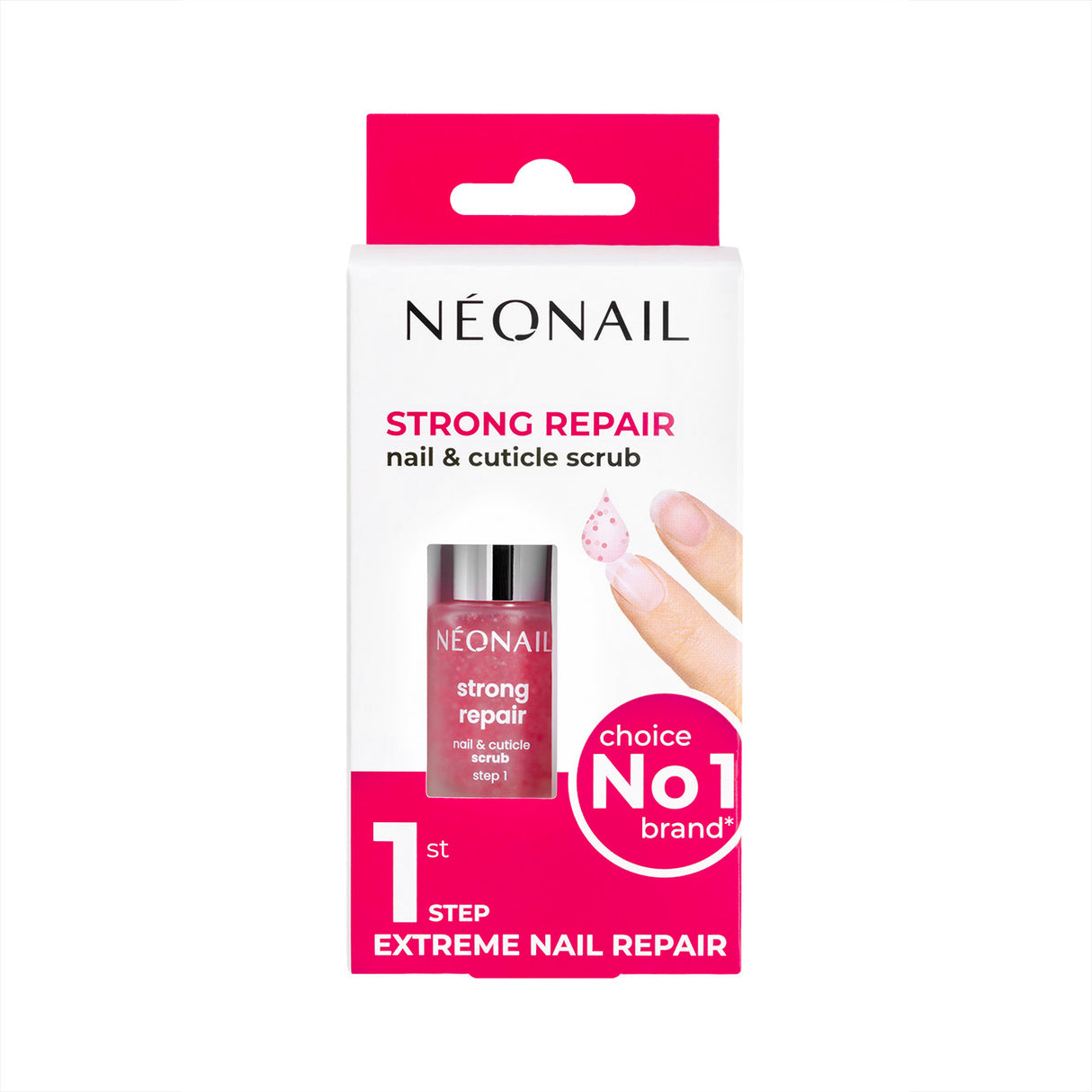 Scrub rigenerante per unghie e cuticole 6,5ml - Strong Repair Nail & Cuticle Scrub STEP 1
