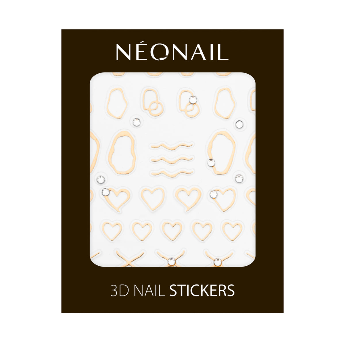 Nail Stickers 03: Gold Abstract