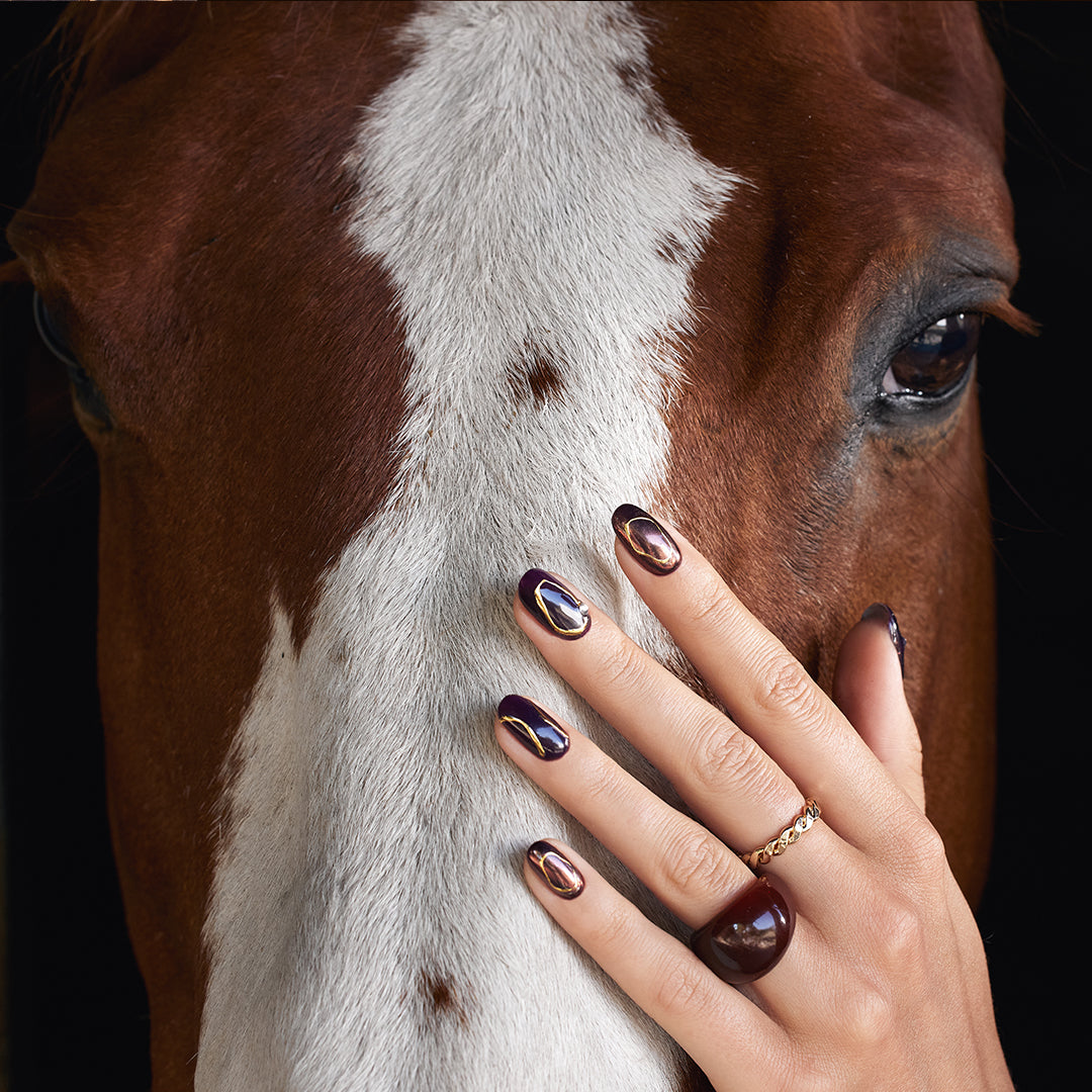 Nail Stickers 03: Gold Abstract