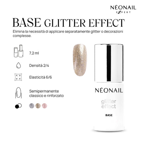 Base Glitter Effect Gold Twinkle 7,2ml