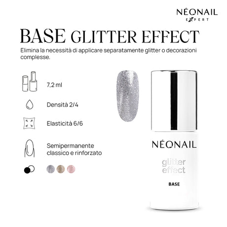 Base Glitter Effect Silver Twinkle 7,2ml