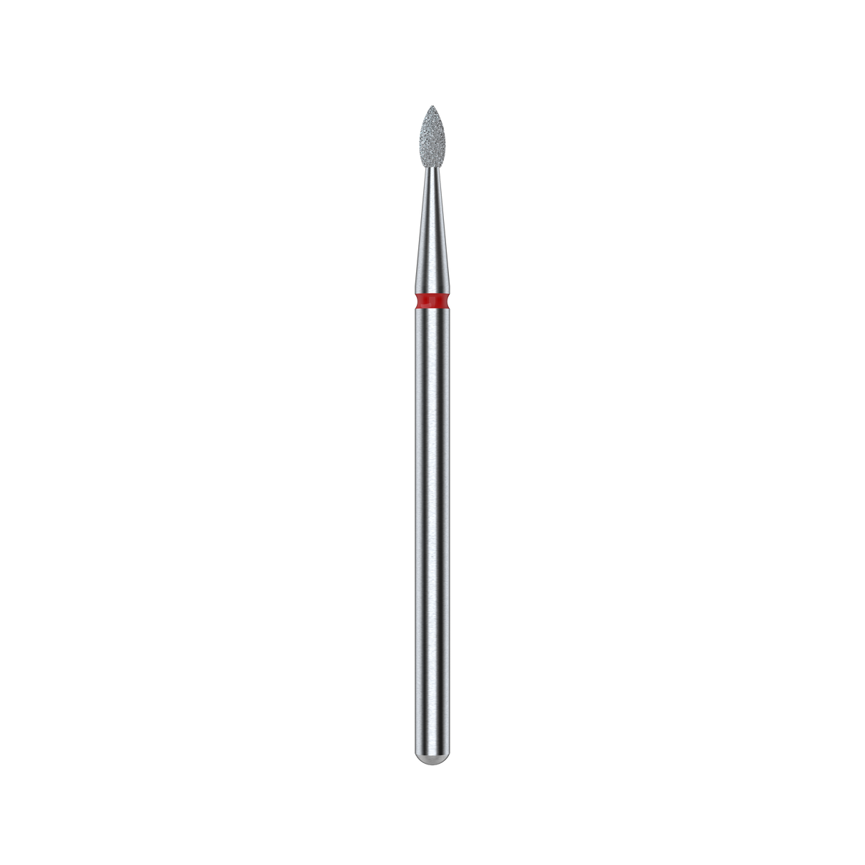 Staleks Punta diamantata Goccia, rosso, diametro 1.6 mm - lunghezza punta 4 mm