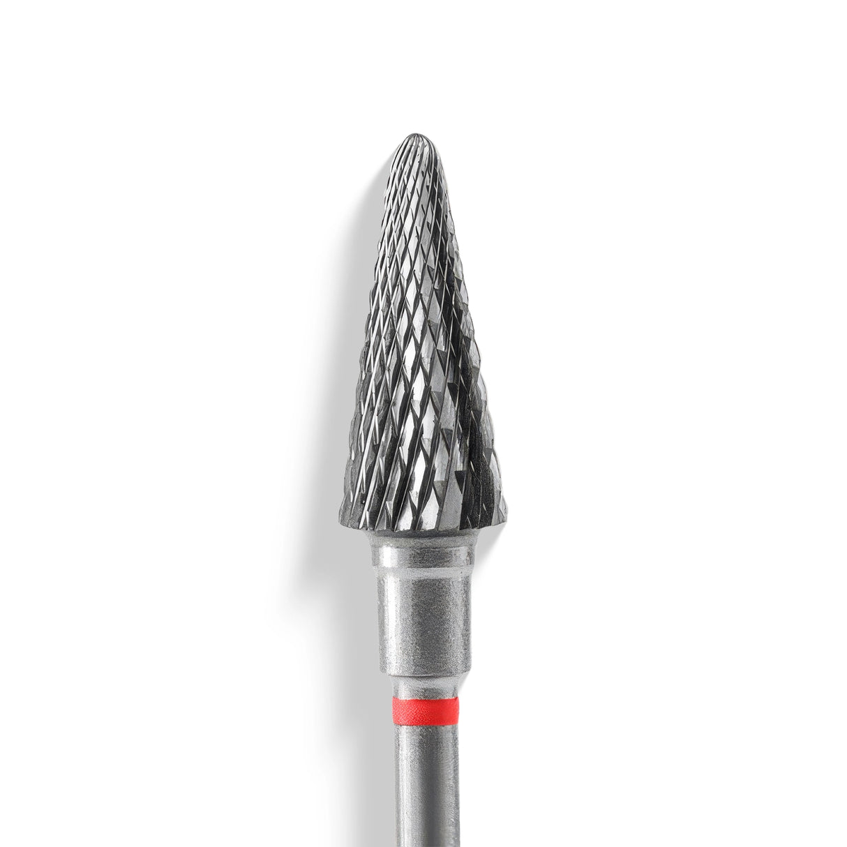 Staleks Punta Carbide Cono, rosso, diametro 6 mm - lunghezza punta 14 mm