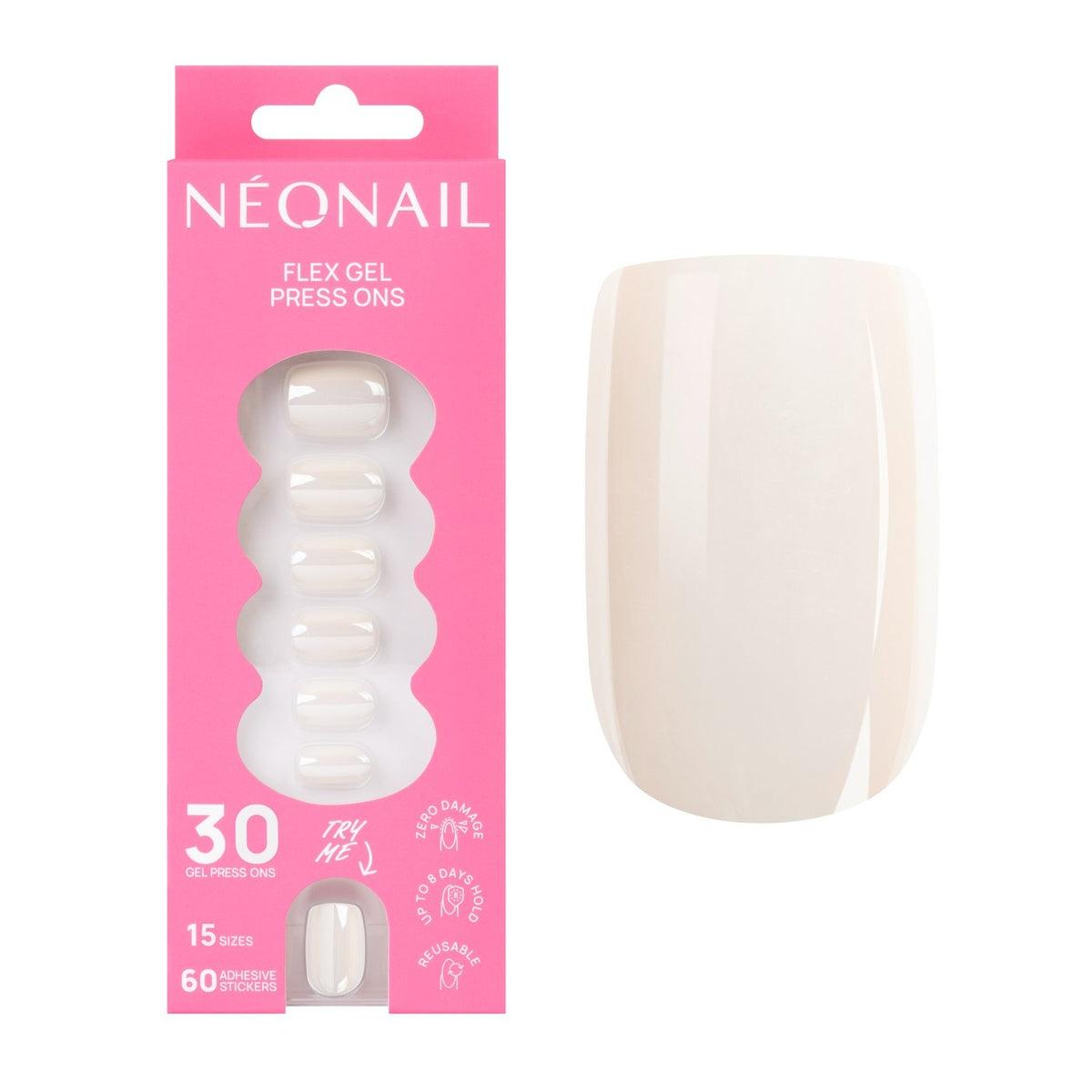 Flex Gel Press Ons 30 pz – Glazed Toffee Short Square