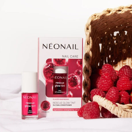 Rescue Glow Tint 3 in 1 Nail Conditioner Glazed Raspberry 7,2ml