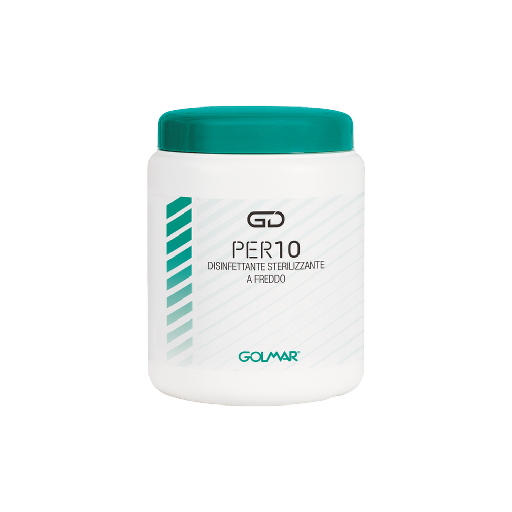 Acido Peracetico PER10 Golmar 500g-  Disinfettante e sterilizzante a freddo