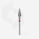 Staleks Punta Carbide Cono PER MANCINI, rosso, diametro 6 mm - lunghezza punta 14 mm