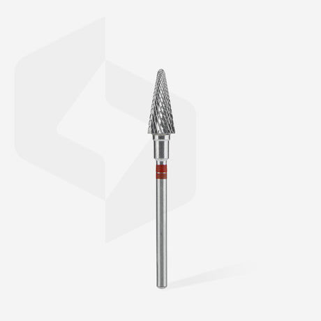 Staleks Punta Carbide Cono PER MANCINI, rosso, diametro 6 mm - lunghezza punta 14 mm
