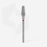 Staleks Punta Carbide Tronco, rosso, diametro 6 mm - lunghezza punta 14 mm