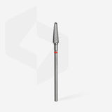 Staleks Punta Carbide Tronco, rosso, diametro 4 mm - lunghezza punta 13 mm