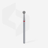Staleks Punta diamantata a sfera, rosso, diametro punta 4 mm
