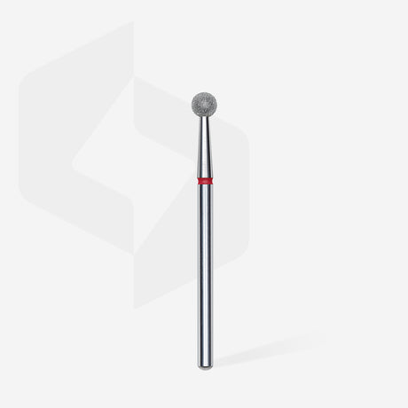 Staleks Punta diamantata a sfera, rosso, diametro punta 4 mm