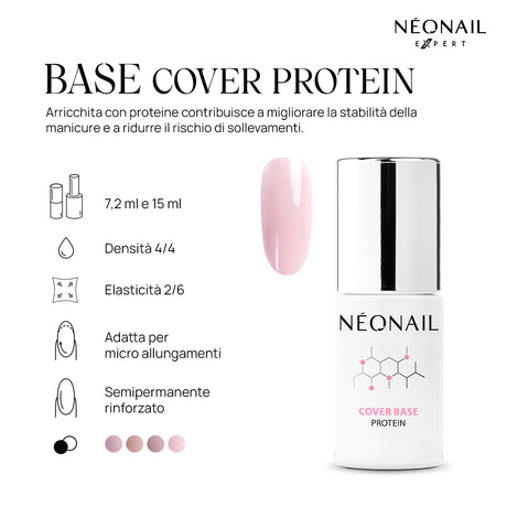Base Cover Protein Nude Rose 7,2ml