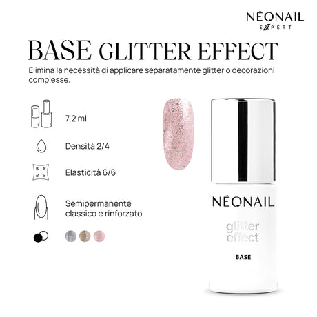 Base Glitter Effect Rose Twinkle 7,2ml