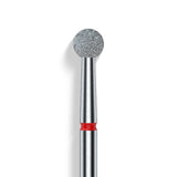 Staleks Punta diamantata a sfera, rosso, diametro punta 4 mm