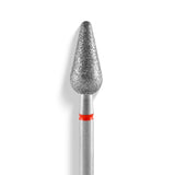 Staleks Punta diamantata, rosso, diametro 5 mm - lunghezza punta 12 mm