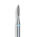 Staleks Punta diamantata Fiamma Appuntita, blu, diametro 1.6 mm - lunghezza punta 8 mm