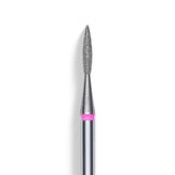 Staleks Punta diamantata Fiamma Appuntita, rosso, diametro 1.6 mm - lunghezza punta 8 mm
