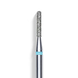 Staleks Punta diamantata Cilindro Tondo, blu, diametro 1.4 mm - lunghezza punta 8 mm