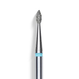 Staleks Punta diamantata Goccia, blu, diametro 1.6 mm - lunghezza punta 4 mm