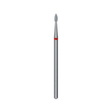 Staleks Punta diamantata Goccia, rosso, diametro 1.6 mm - lunghezza punta 4 mm