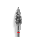 Staleks Punta Carbide Fiamma, rosso, diametro 5 mm - lunghezza punta 13.5 mm