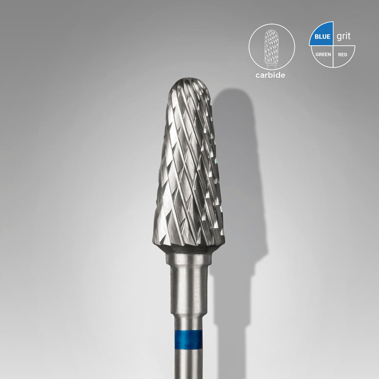 Staleks Punta Carbide Tronco, blu, diametro 6 mm - lunghezza punta 14 mm