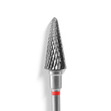 Staleks Punta Carbide Cono, rosso, diametro 6 mm - lunghezza punta 14 mm