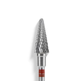 Staleks Punta Carbide Cono PER MANCINI, rosso, diametro 6 mm - lunghezza punta 14 mm