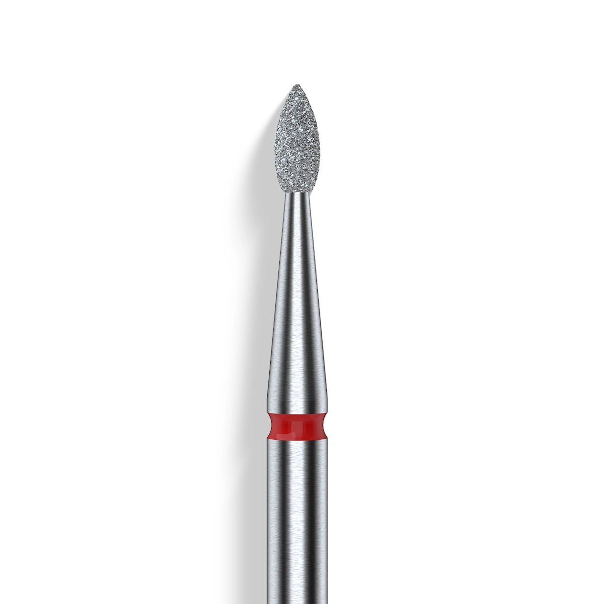 Staleks Punta diamantata Goccia, rosso, diametro 1.6 mm - lunghezza punta 4 mm