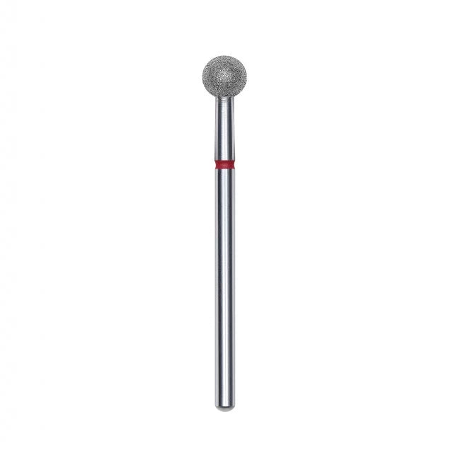 Staleks Punta diamantata a sfera, rosso, diametro punta 5 mm
