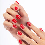 Flex Gel Press Ons 30 pz - Bold Red Short Square