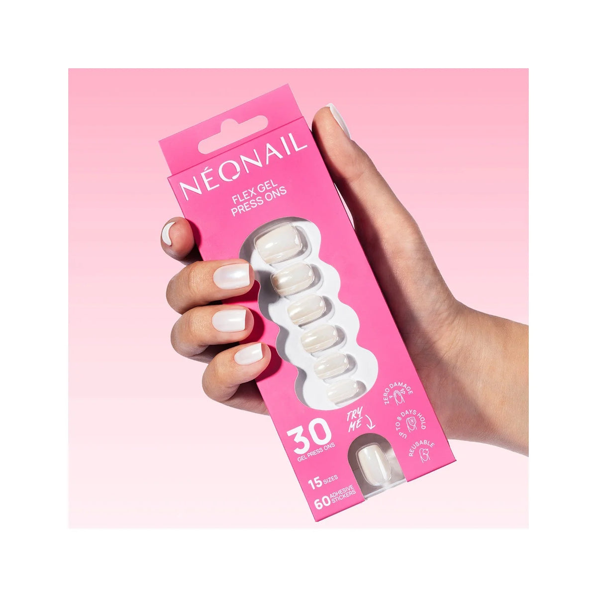 Flex Gel Press Ons 30 pz – Glazed Toffee Short Square