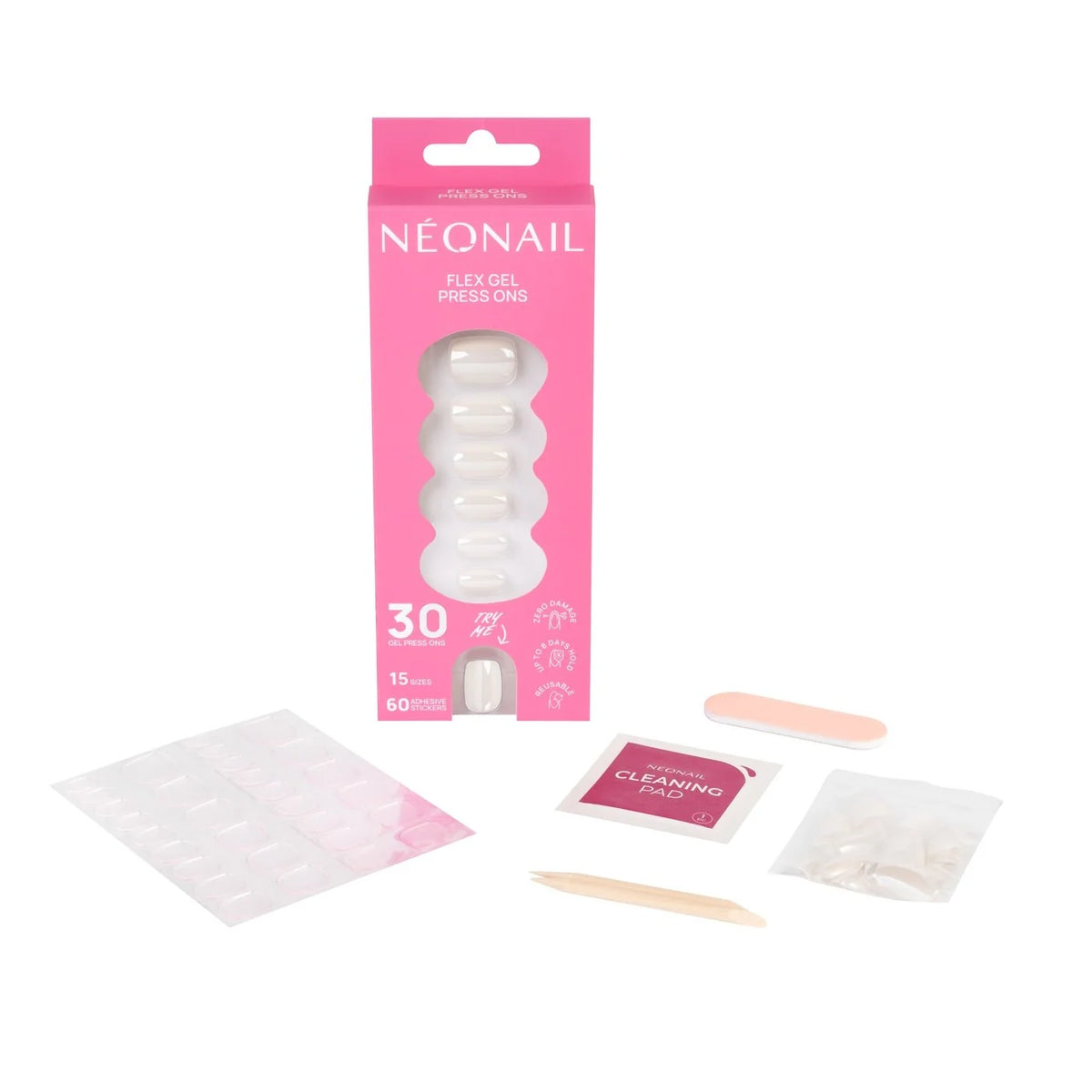 Flex Gel Press Ons 30 pz – Glazed Toffee Short Square
