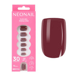 Flex Gel Press Ons 30 pz - Merlot Short Square
