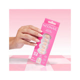 Flex Gel Press Ons 32 pz - Perfect French Medium Almond