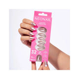 Flex Gel Press Ons 32 pz - Blush Cat Eye Medium Almond