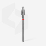 Staleks Punta Carbide Fiamma, rosso, diametro 5 mm - lunghezza punta 13.5 mm