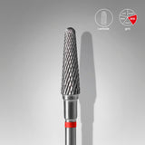 Staleks Punta Carbide Tronco, rosso, diametro 4 mm - lunghezza punta 13 mm