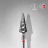 Staleks Punta Carbide Cono, rosso, diametro 6 mm - lunghezza punta 14 mm