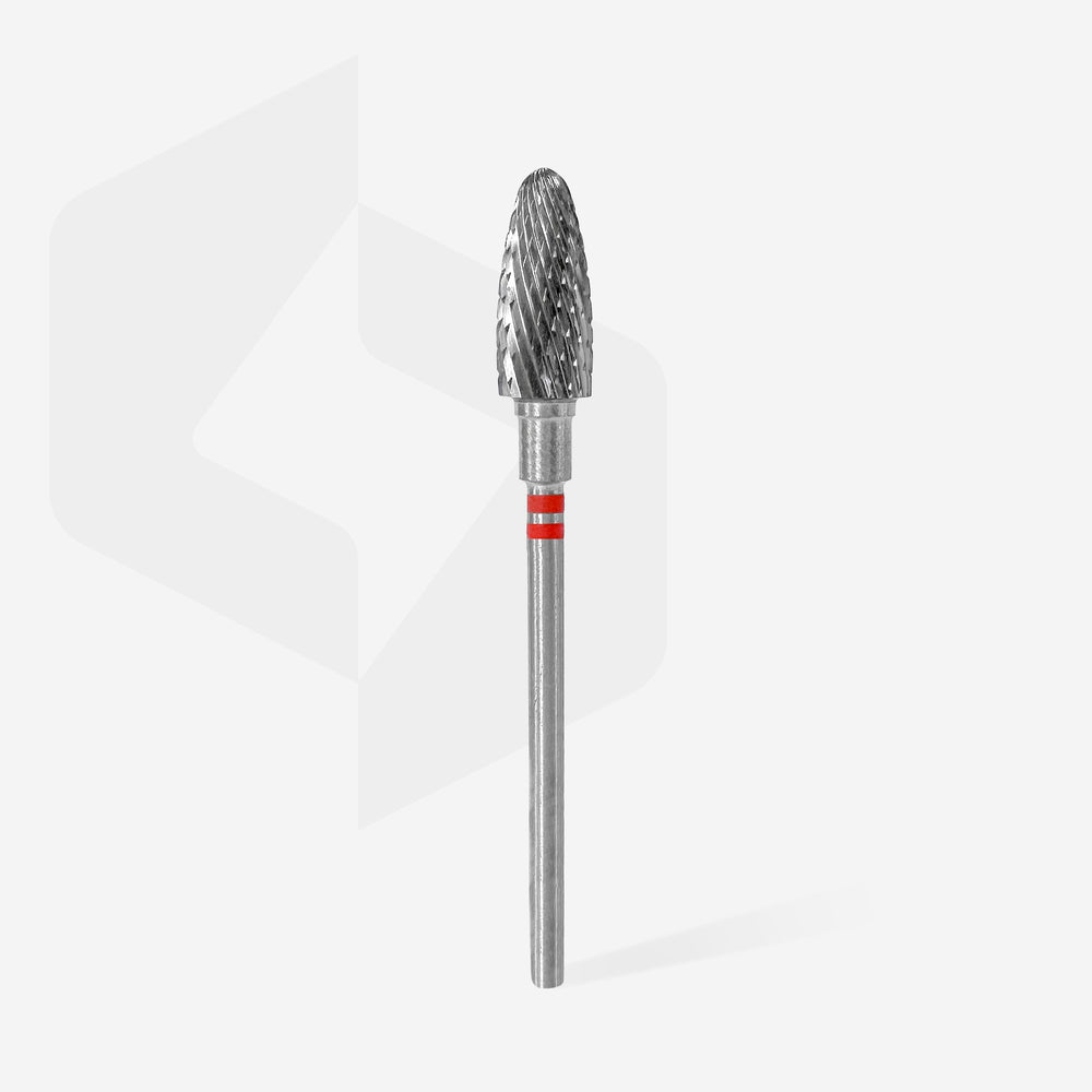 Staleks Punta Carbide PER MANCINI, rosso, diametro 6 mm - lunghezza punta 14 mm
