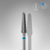 Staleks Punta Carbide Tronco, blu, diametro 4 mm - lunghezza punta 13 mm