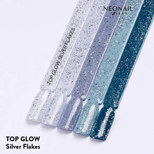 Top Glow Silver Flakes