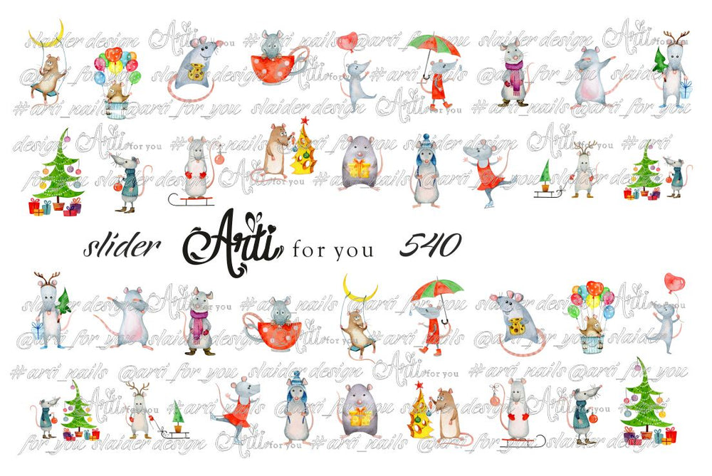 Slider Water Decals - Design 540