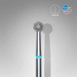 Staleks Punta diamantata a sfera, blu, diametro punta 4 mm