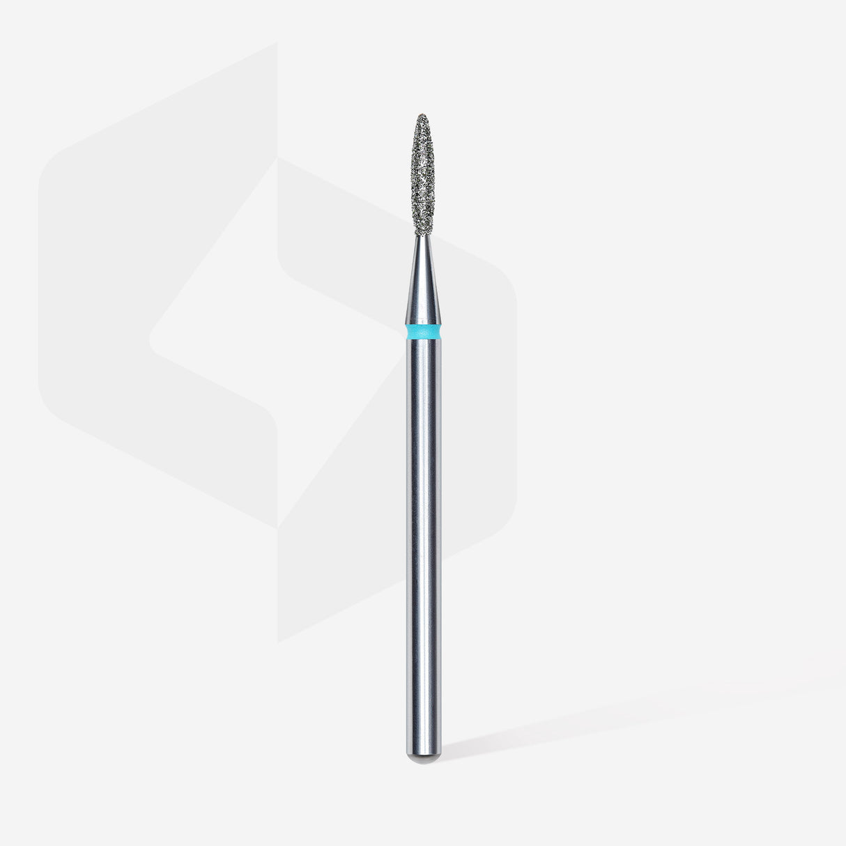 Staleks Punta diamantata Fiamma Appuntita, blu, diametro 1.6 mm - lunghezza punta 8 mm