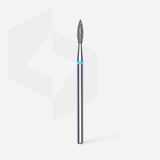 Staleks Punta diamantata Fiamma Appuntita, blu, diametro 2.1 mm - lunghezza punta 8 mm