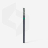Staleks Punta diamantata Cilindro Tondo, verde, diametro 1.4 mm - lunghezza punta 8 mm