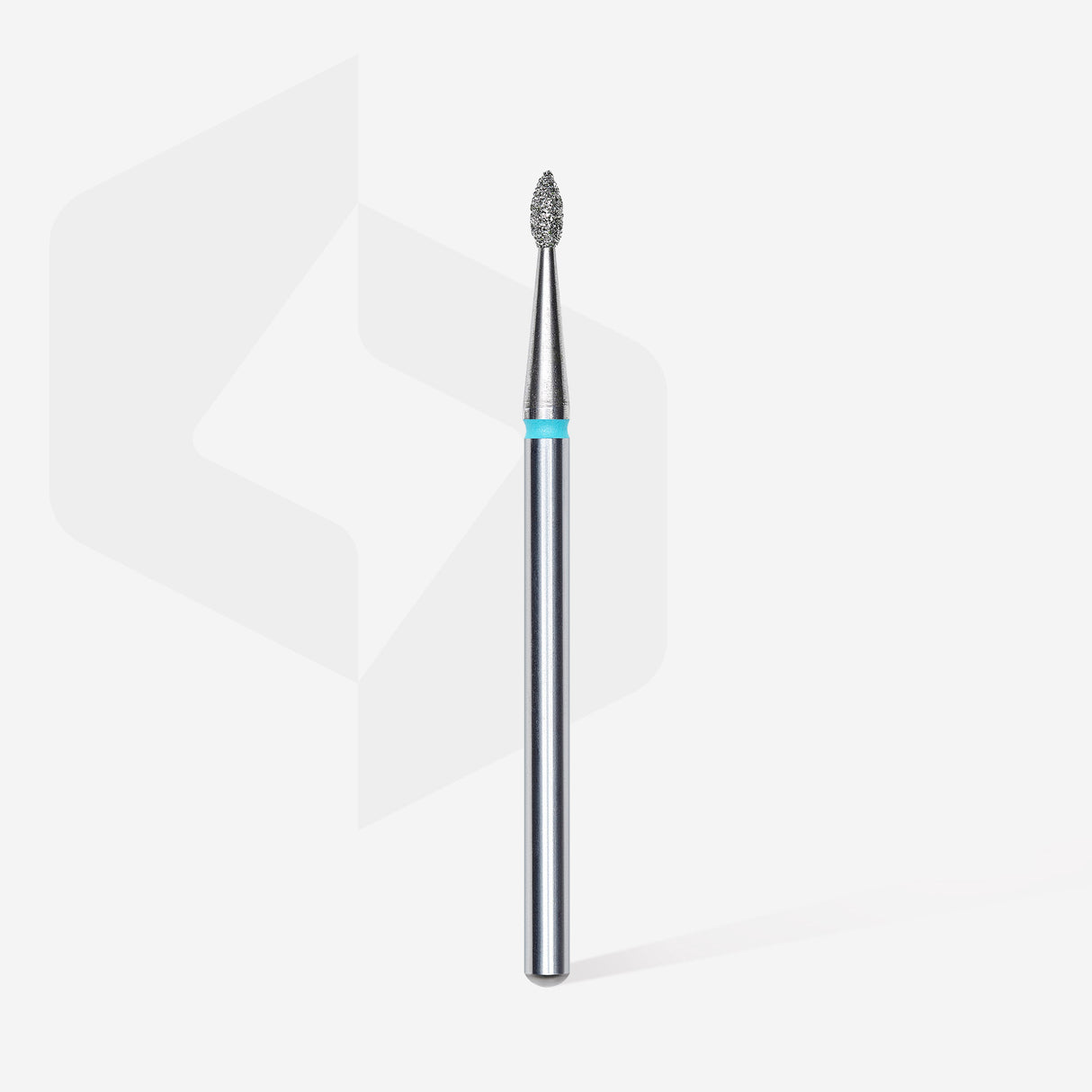 Staleks Punta diamantata Goccia, blu, diametro 1.6 mm - lunghezza punta 4 mm
