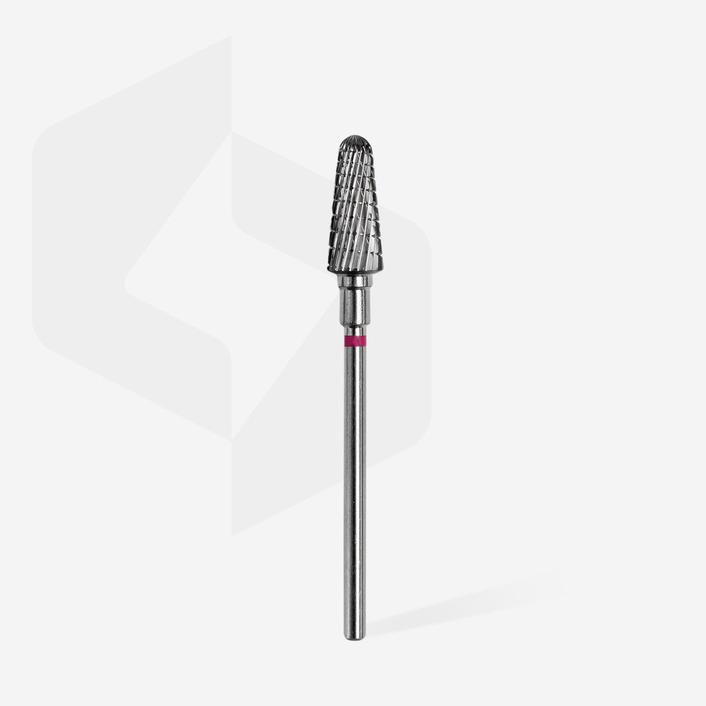 Staleks Punta Carbide Tronco, viola, diametro 6 mm - lunghezza punta 14 mm